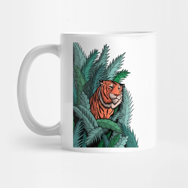 As the tiger emerged from the jungle by Swadeillustrations